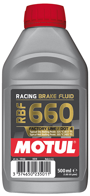 MOTUL RBF 660 FACTORY LINE - 0.500L CAN - Fully Synthetic Racing Brake Fluid
